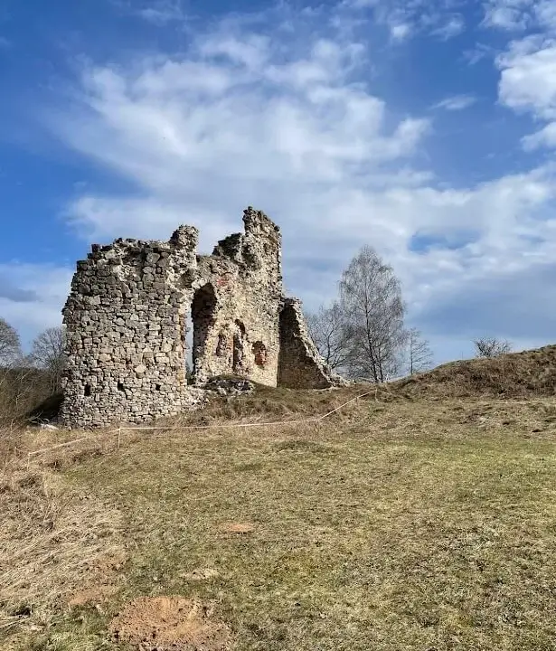 Ruins of the castle in Aizkraukle