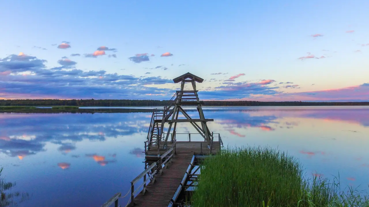 Nature trail on Lake Slokas