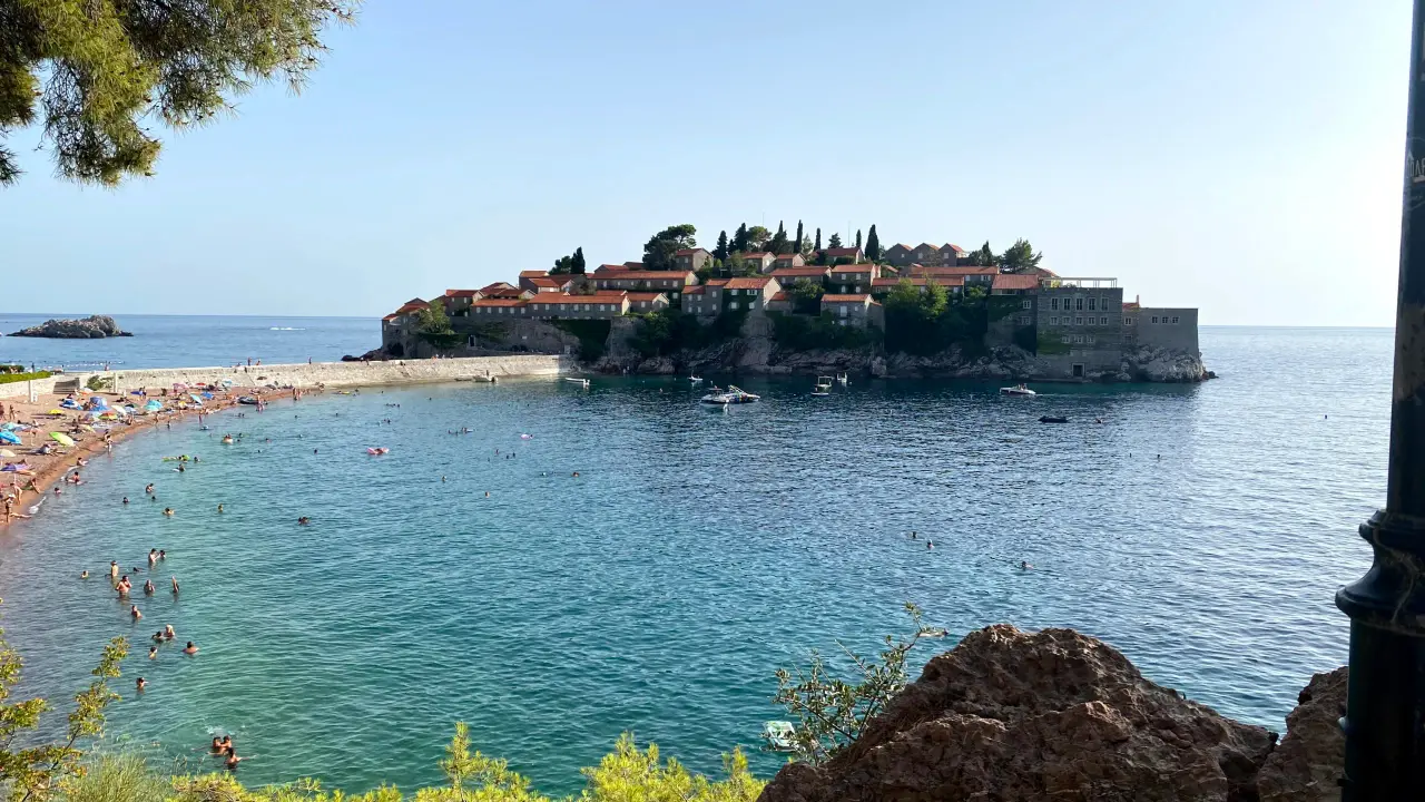Sveti Stefan resort village and island in Budva