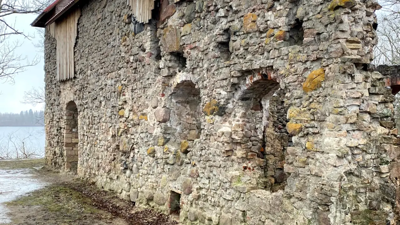 The ruins of Lielvarde Castle
