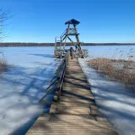 Trail on Lake Slokas.