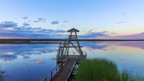 Nature trail on Lake Slokas