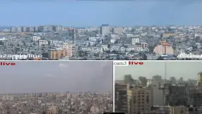 Gaza and Israel (Split webcams)