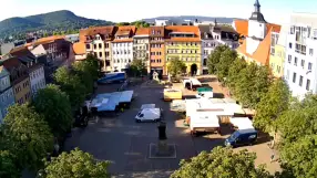 Market square in the old town of Jena