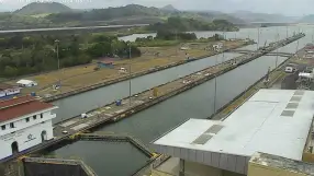 Panama, Miraflores Locks, Panama Canal
