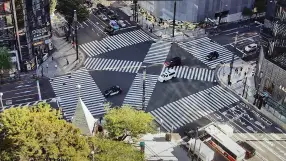 Sukiyabashi crossing in Ginza