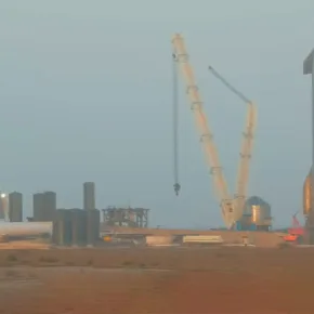 Instalação de lançamento do Space X miniatura