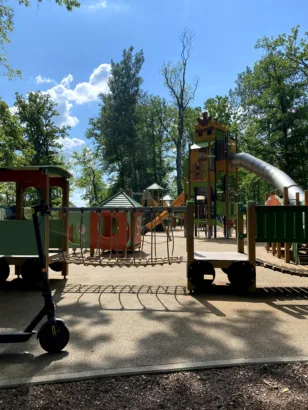 Tukums City Park and playground
