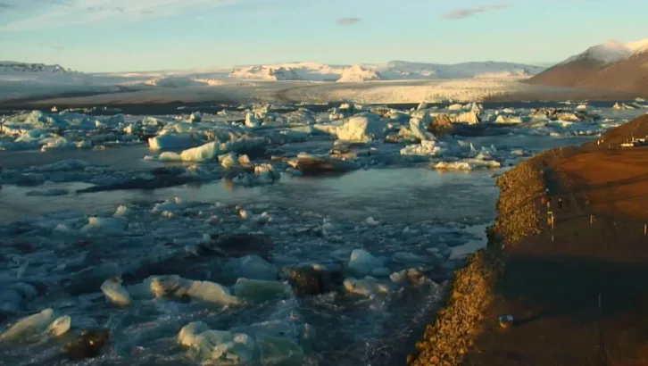 Jökulsárlón, isbre-lagunen miniatyrbilde
