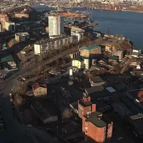Panorámica de la ciudad de Vladivostok miniatura