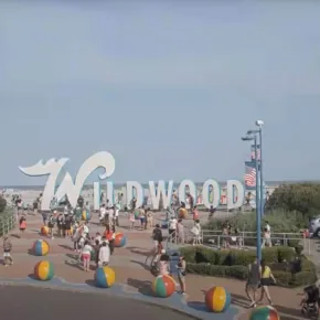 Пляж Wildwoods картинка
