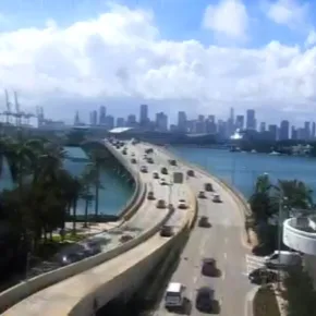 Miami, MacArthur Causeway miniatyrbilde