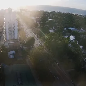 Utsikt over byen Pinamar miniatyrbilde