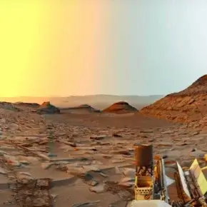 Mars depuis le rover Curiosity vignette