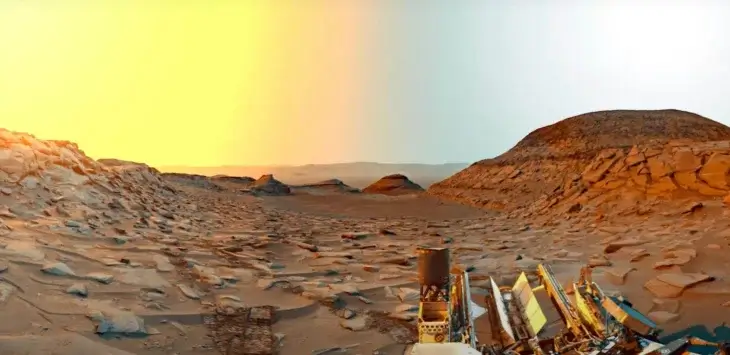 キュリオシティ探査機から見た火星 サムネイル